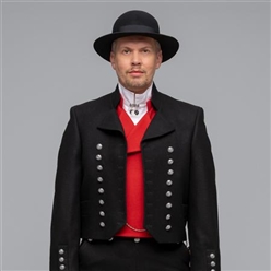 Bilde av Vestfoldbunad herre, Modell Borre rød